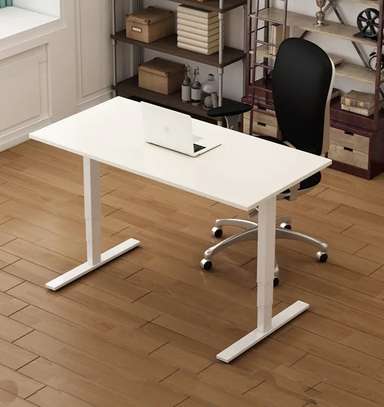 Standing Desks: Adjustable Standing Desk in White image 2