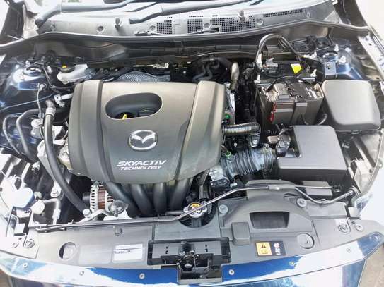 Mazda Demio blue color 2019 model fully loaded. image 2