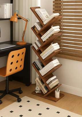 8 Tier Wooden Home Office Bookshelf image 2