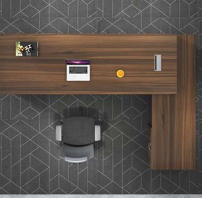 Modern 160cm L-Shaped Executive Office Desk image 7