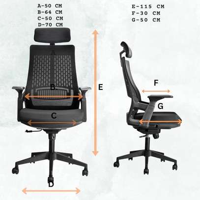Office Chair: High Back Orthopedic Chair For Office Comfort image 2