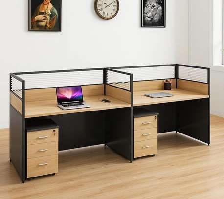 2 Way MDF Cubic Office Workstation image 14