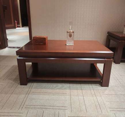 60cm by 60cm Mahogany Office Coffee Table image 4
