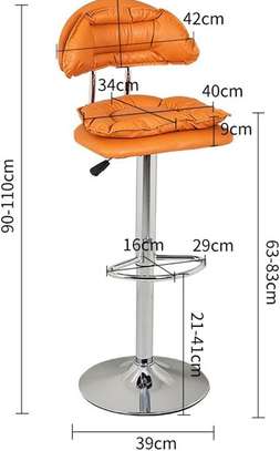 Office Barstool: Modern Metal Frame Lift Barstool image 6