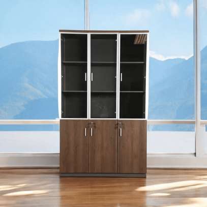 3-Door Wooden Office Cabinet image 3