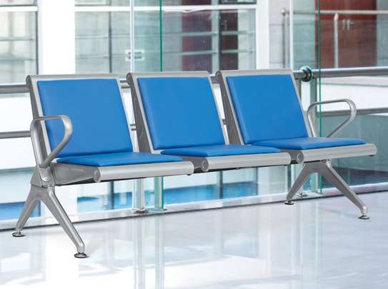 Office Bench; 3 Link Heavy Duty Padded Reception Bench image 11