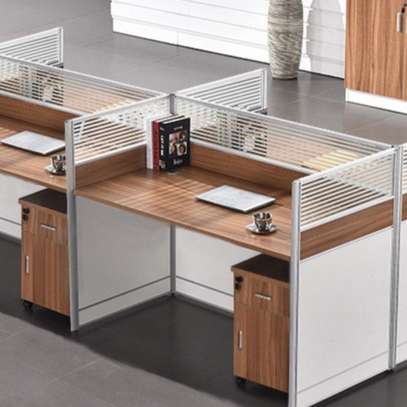 Workstations: Modern Modular Desk Set up For 4 Users image 4