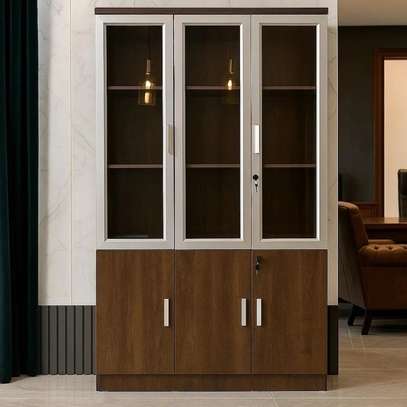 3-Doors Wooden Office Cabinet image 4