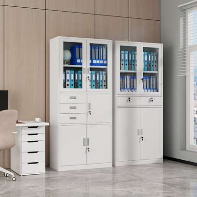 2-Door Metallic Filing Cabinet with Safe image 7