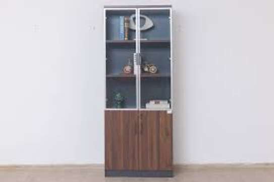 Wooden Executive 2 Door Lockable Office Storage Cabinet image 6