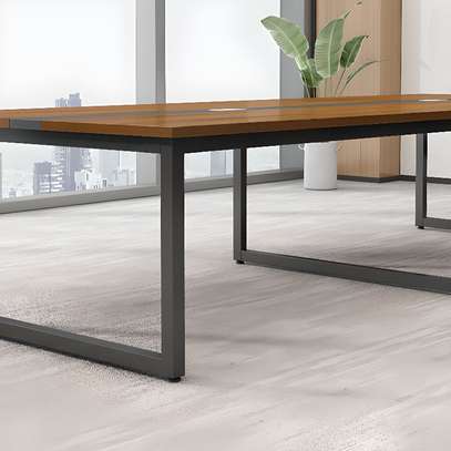 2400mm Modish Rectangle Boardroom Table image 7