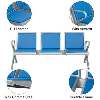 Office Bench; 3 Link Heavy Duty Padded Reception Bench image 12