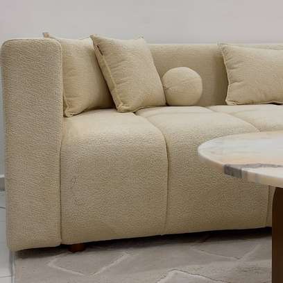 Modern Beige Sectional Sofa with Cushions image 4