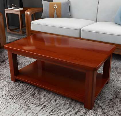 Coffee Table; Mahogany Home Office Coffee Table image 6