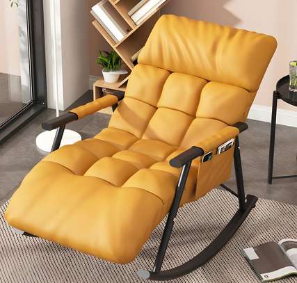 Home Office Chair; Upholstered Rocking Chair image 2