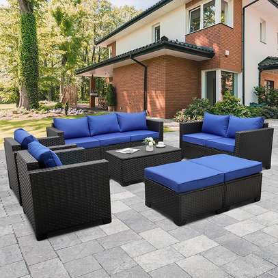 Modern Outdoor Rattan Sofa Set image 5