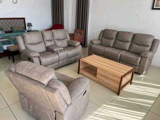 7 seater Recliner leather sofa sets image 5