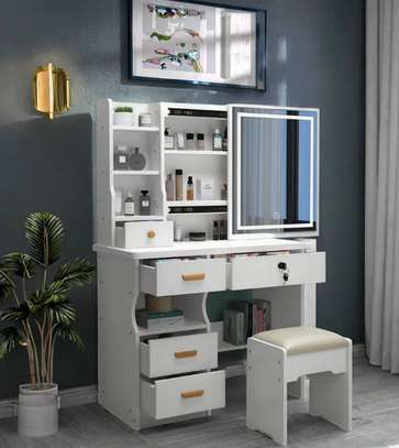 Dresser: Dressing Mirror With  Drawers In Mogonga image 3