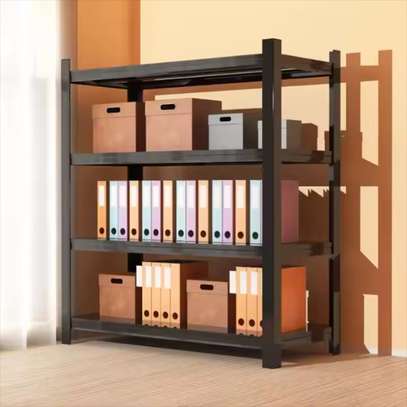 Bookshelf; 5 Tier Black  Modern Office Bookshelf image 6