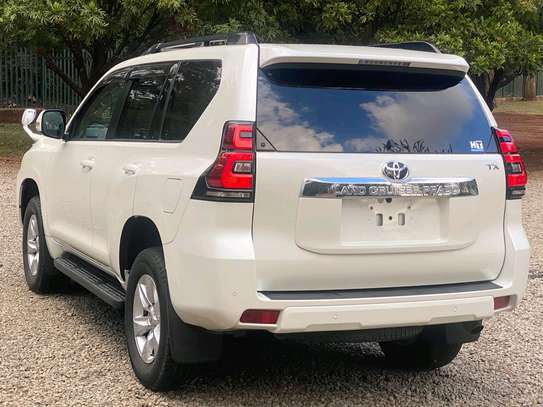 Toyota Land cruiser prado TX White color fully loaded 2020 image 7