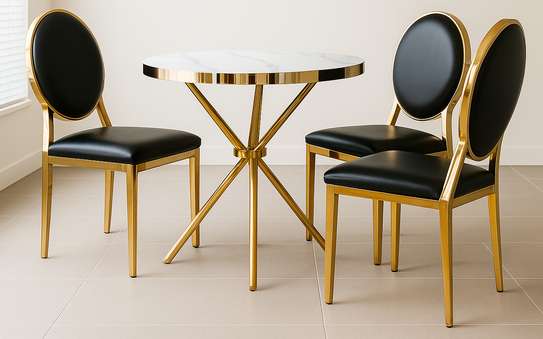 Dining Set: Premium Gold Frame Dining set image 2
