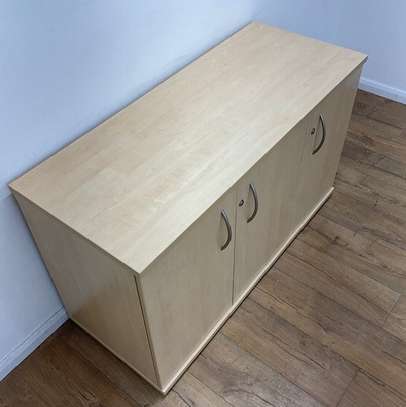 Office Cabinet: Customized Wooden Credenza image 4