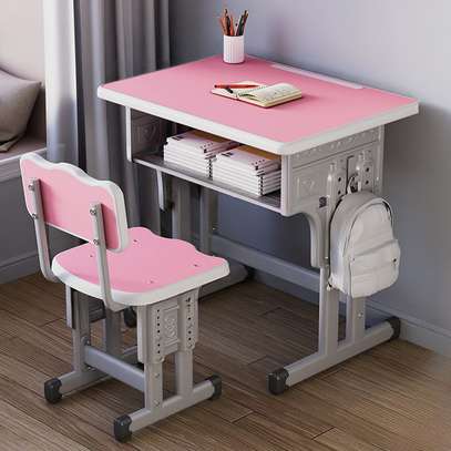 Kids Furniture: Kids Desk and Chair with Metal Base image 2