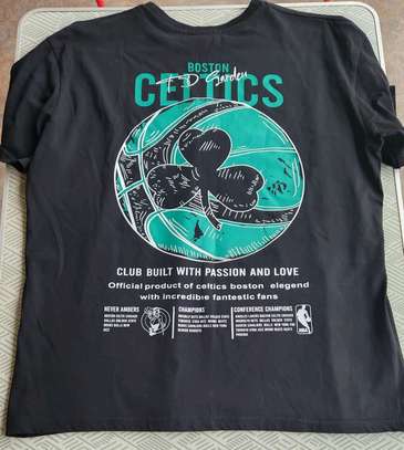 Boston Celtics Black Graphic T-Shirt image 2