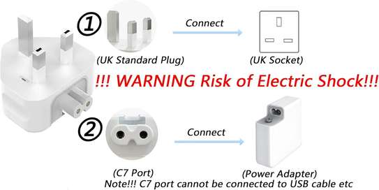 Apple 3 Pin Plug Adapter for MacBook Charger image 3