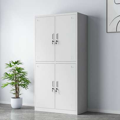 4 Door Metallic Office Cabinet image 7