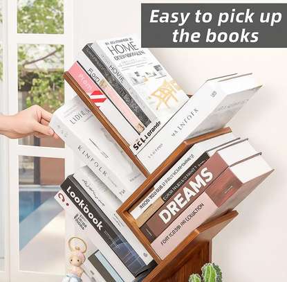 8 Tier Wooden Tree Shaped  Bookshelf image 5