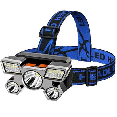 5 led sources rechargeable headlamp image 1