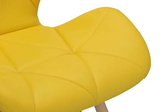 Leather Padded Smart Cafeteria Eames Chairs image 1