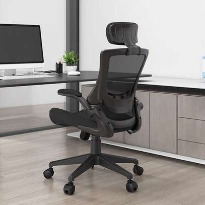 Office Chair: Ergonomic Headrest Chair image 3