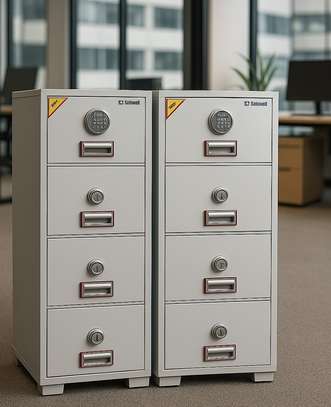 Office Safe Cabinet: 4-Drawers Fireproof Cabinet Safe image 1