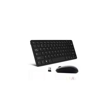 Wireless Mini Wireless Mouse & Keyboard Combo -Black image 2