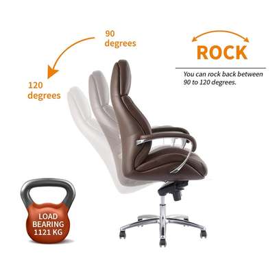 Modern Luxury Leather Executive Office Chair image 5