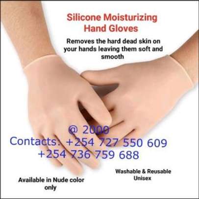 SILICON MOISTURIZING HAND GLOVES image 1