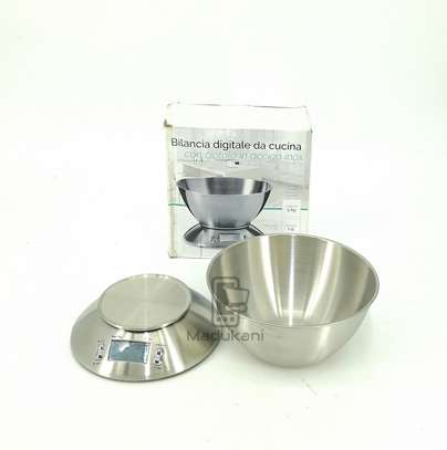 5kg 1g Digital Kitchen Scale Stainless Steel Body and Bowl image 5