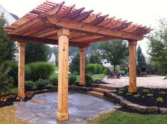 Pergolas timber supply(shaped ,smoothened&sanded) image 1