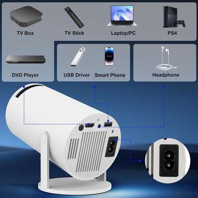 Mini Projector with WIFI 6 and Bluetooth, 4K 1080P image 8