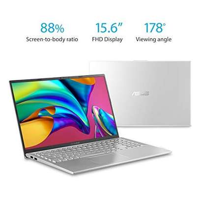 Asus Vivobook 15 Thin and Light Laptop, 15.6" Full HD, AMD Quad Core R5-3500U CPU, 8GB DDR4 RAM, 128GB SSD + 1TB HDD, AMD Radeon Vega 8 Graphics, Windows 10 Home, F512DA-EB55-SL, Transparent Silver image 1