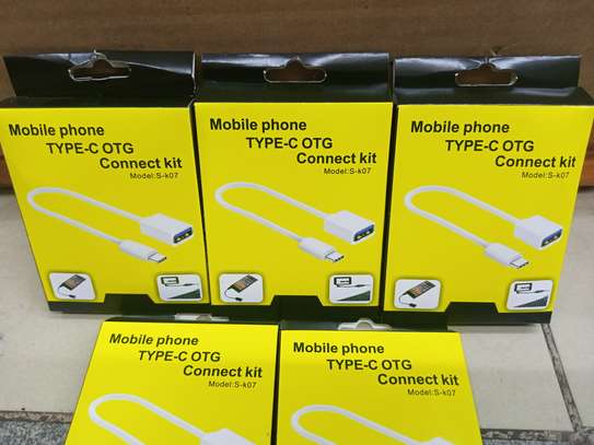 Otg Connect Kit Cable For Android Type C - White image 2