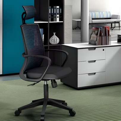 Office Chair :  Ergonomic Black Adjustable Office Chair image 6