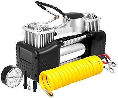 12v 150psi With Double Cylinder Tire Pump/air Compressor/inflator image 1