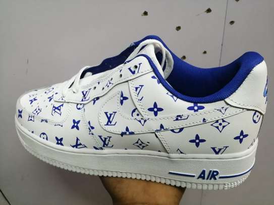 blue louis vuitton air force ones