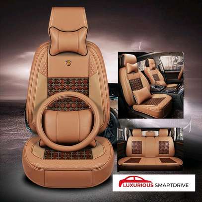 Genuine  leather universal  seat covers image 4