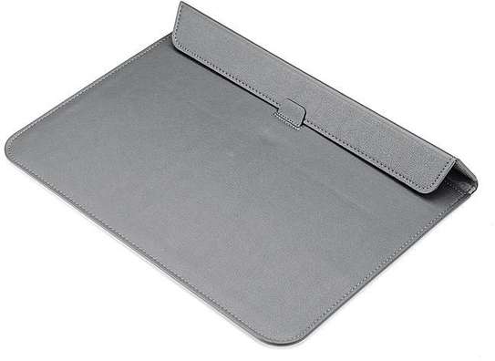 Macbook air/pro/retina Leather Laptop Sleeve Bag For MacBook 13.3inch Dark grey/Brown/Black image 1