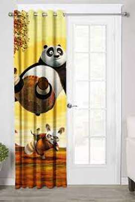 cheerful cartoon themed curtains image 1