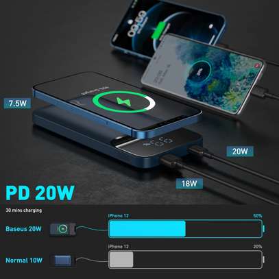 POWER BANK 10000MAH  WIRELESS CHARGER PD 20W FAST CHARGER image 2